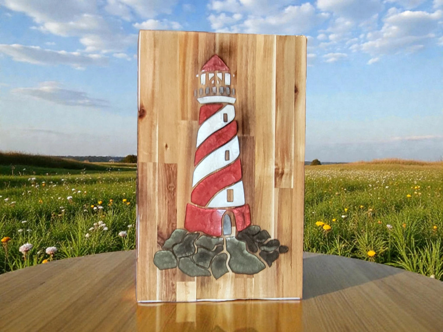 Handcrafted Resin & Acacia Wood Cutting Boards
