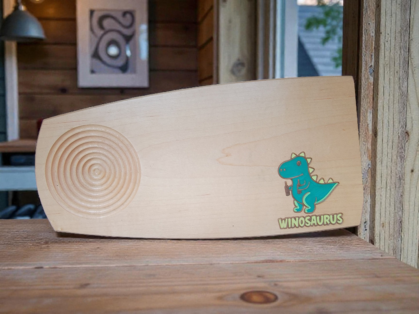 !!!!SALE!!!! “Winosaurus” Maple Wood Dipping Tray