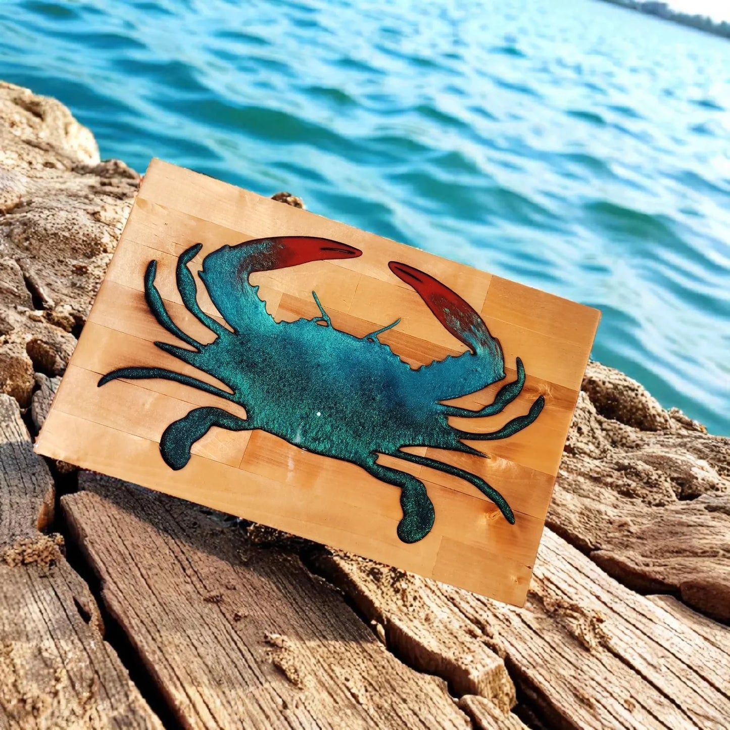 Handcrafted Resin &  Acacia Wood Cutting Boards