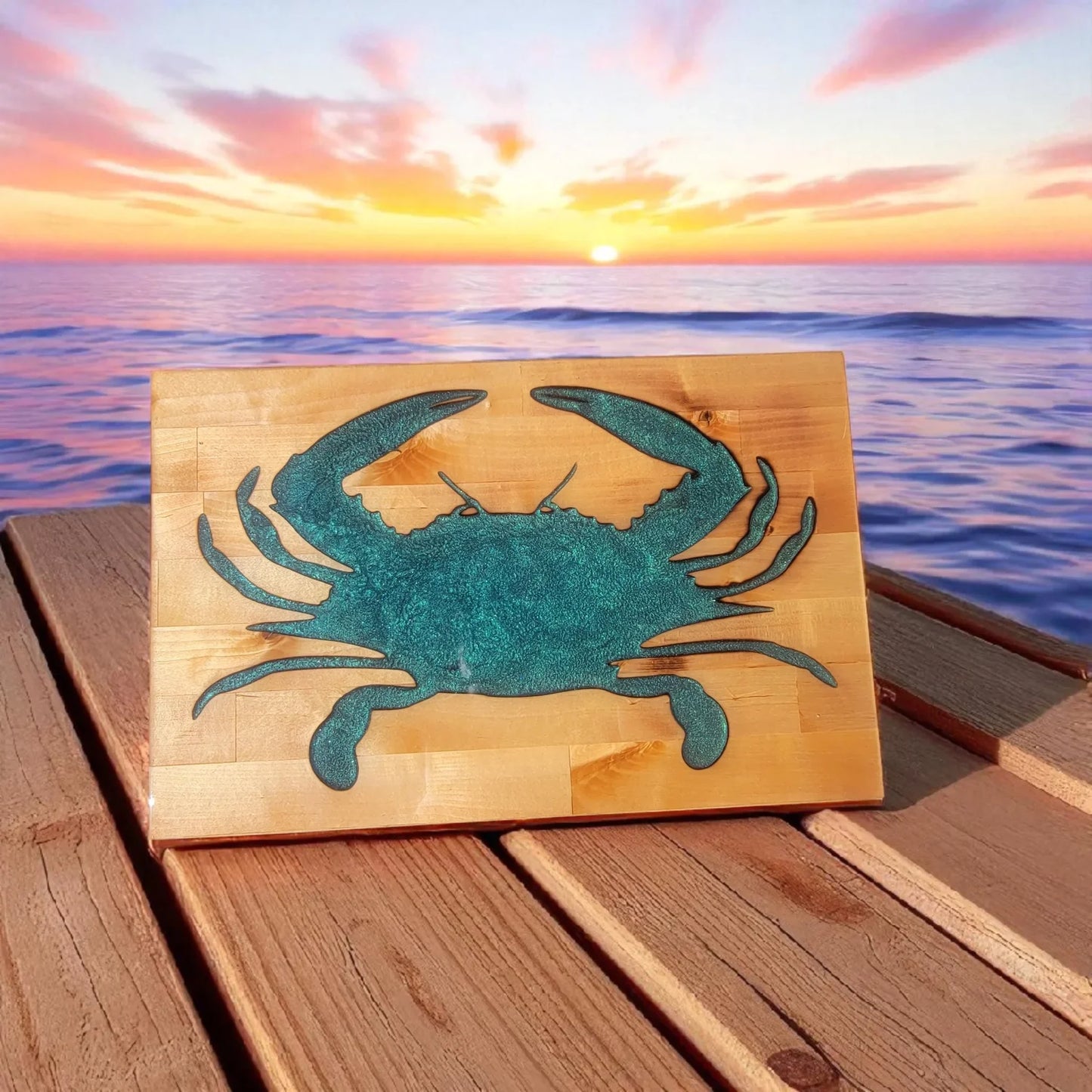 Handcrafted  Resin &  Acacia Wood Cutting Boards