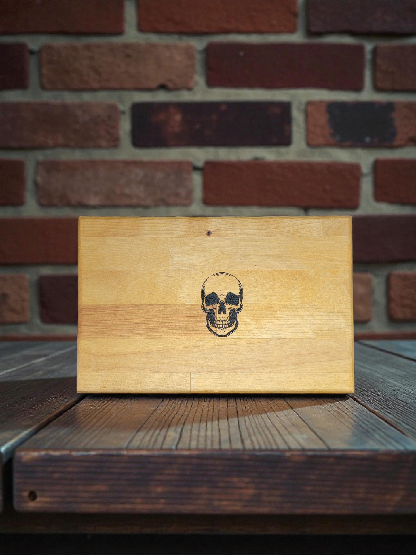 !!!!SALE!!!! Skull Butcher Block Cutting Board
