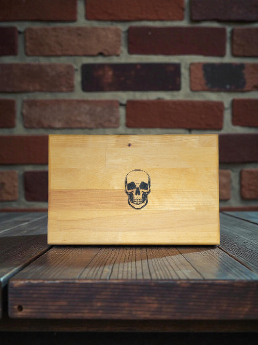 !!!!SALE!!!! Skull Butcher Block Cutting Board