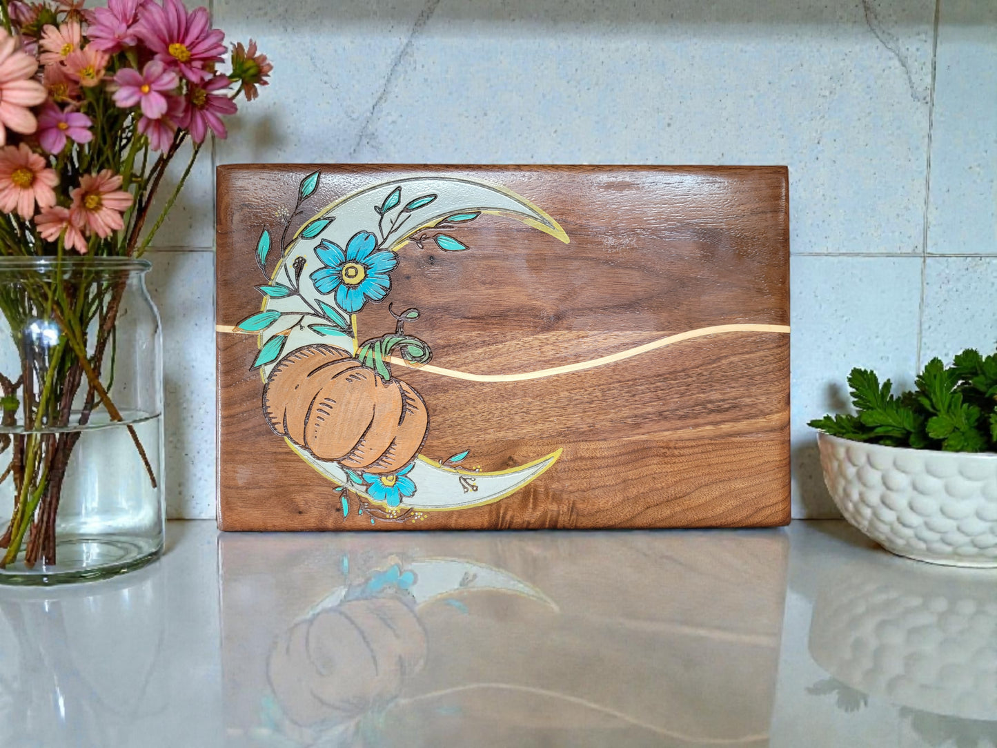 !!!!SALE!!!! Fall Moon Cutting Board