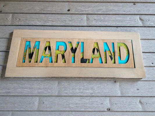 !!!!SALE!!!! Maryland Wall Sign