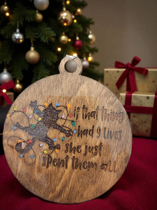 Christmas Vacation Cat 9 lives